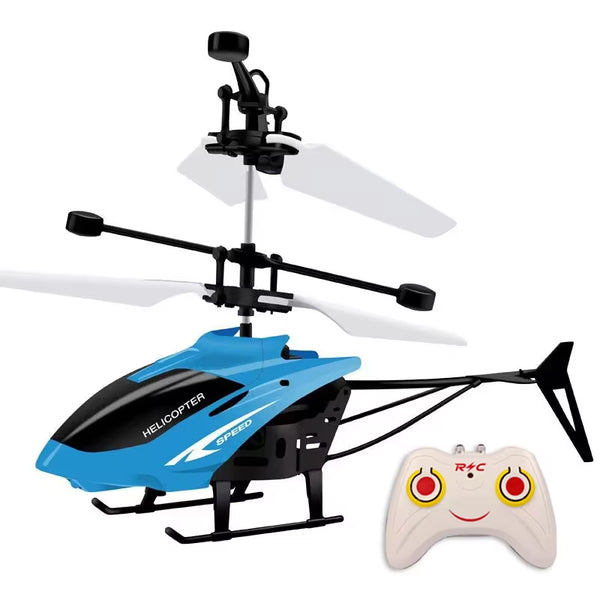 Remote Control Airplane Helicopter Flying Mini Interaction Airplane Gesture Sensing Children Flashing Light Aircraft Kids Toy